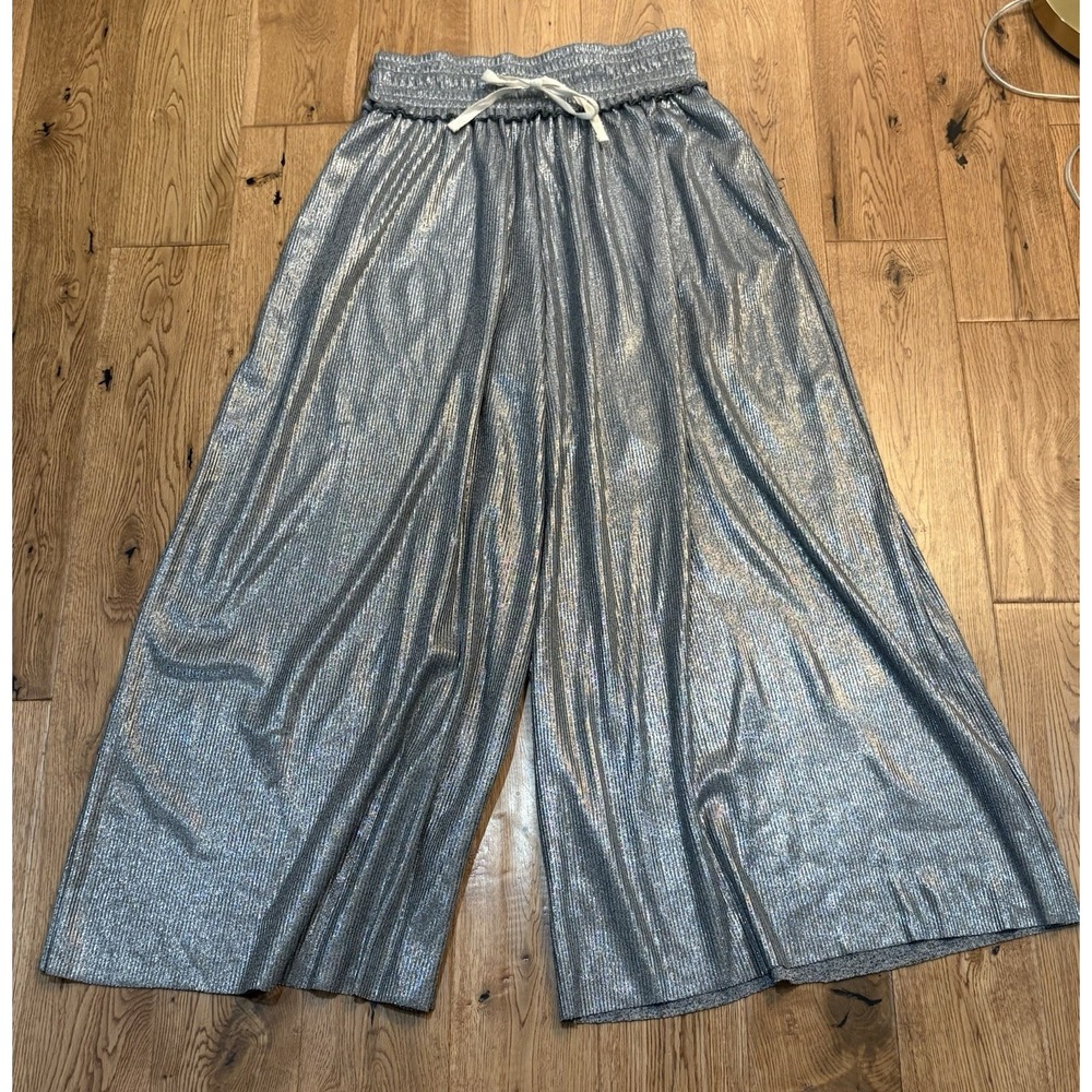 32N 118W By Aritzia Palazzo Pants Silver Large